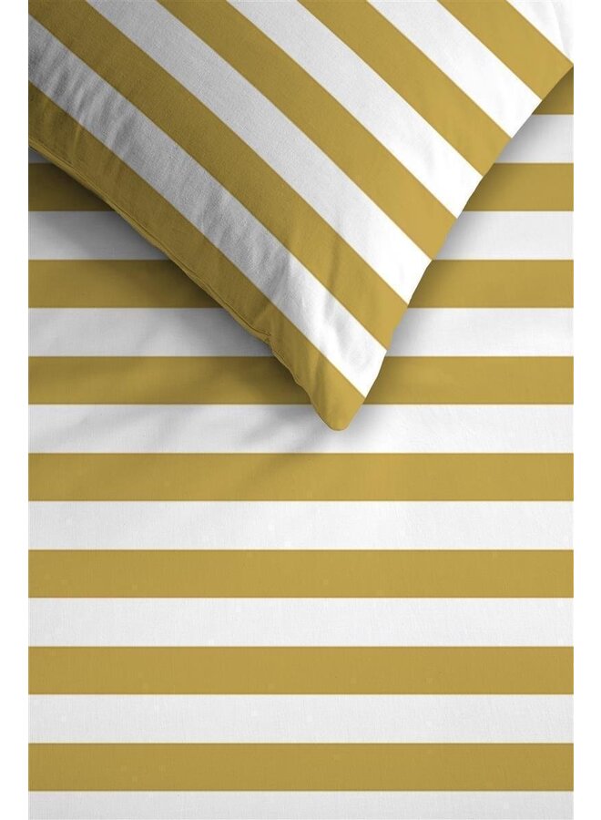Ambiante Dekbedovertrek Orsin Geel - Katoensatijn
