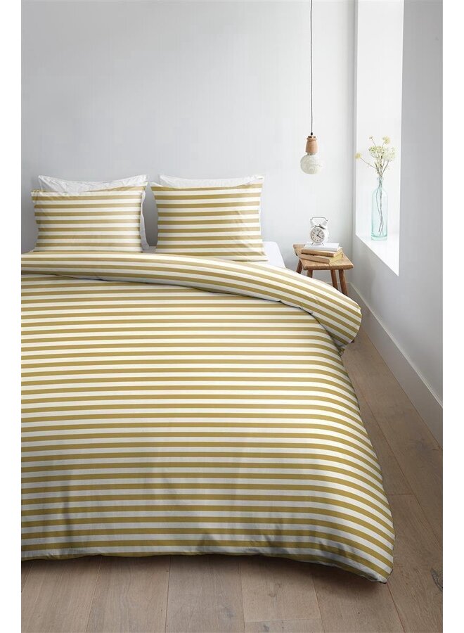 Ambiante Dekbedovertrek Orsin Geel - Katoensatijn