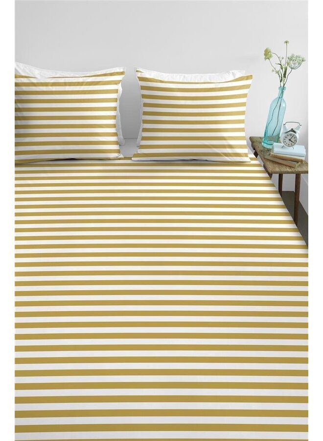 Ambiante Dekbedovertrek Orsin Geel - Katoensatijn