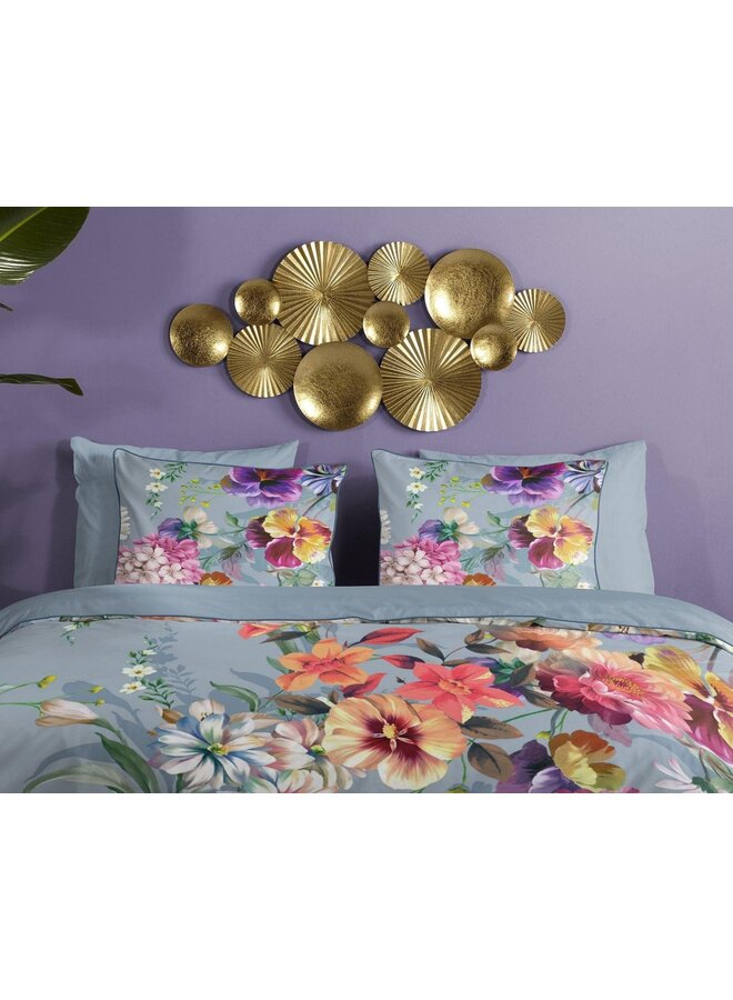 Descanso Dekbedovertrek Novara Grijs - Biologisch Katoensatijn