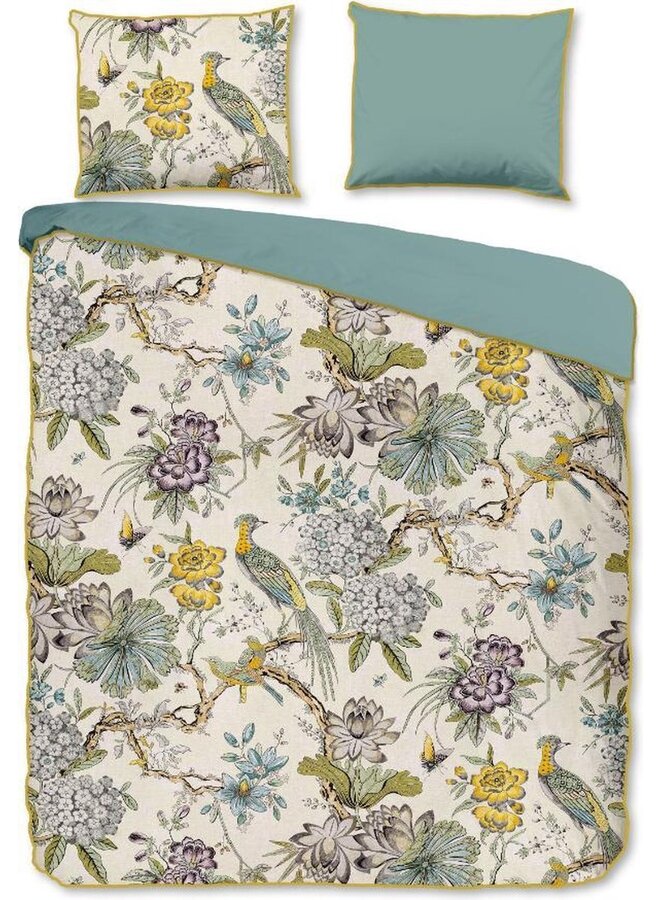 Dekbedovertrek Wood Multi - Biologisch Katoensatijn