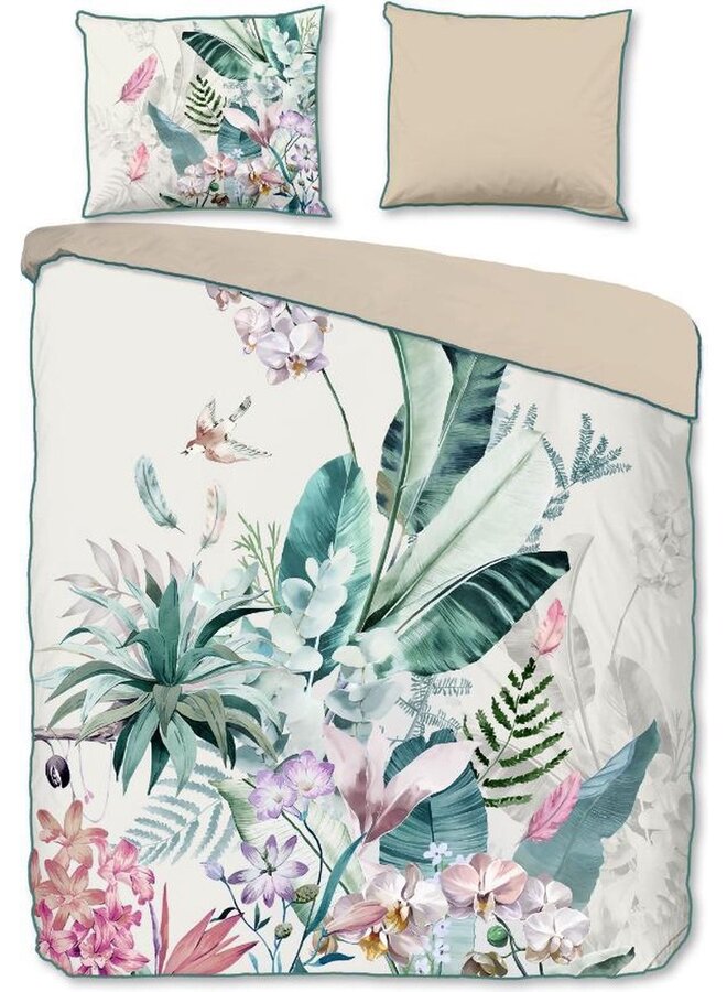 Descanso Dekbedovertrek Verdi Multi - Biologisch Katoensatijn