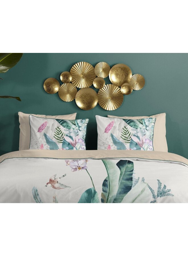 Descanso Dekbedovertrek Verdi Multi - Biologisch Katoensatijn