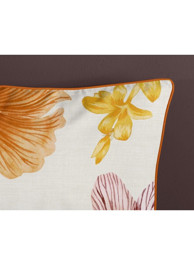 Descanso Dekbedovertrek Annabelle Ecru - Biologisch Katoensatijn