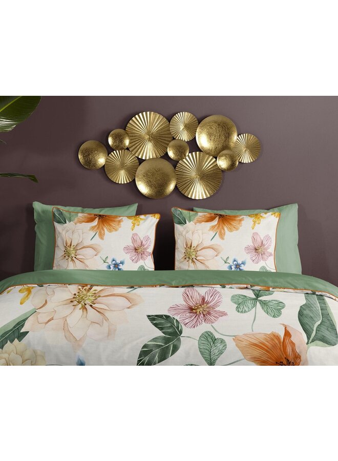 Descanso Dekbedovertrek Annabelle Ecru - Biologisch Katoensatijn