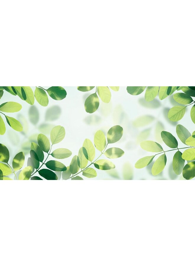 Good Morning Dekbedovertrek Sunny Leaves Groen - Katoen