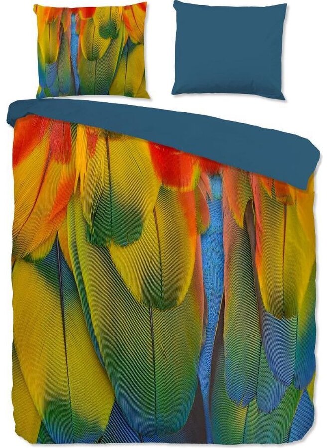Pure Rainbow Feathers Dekbedovertrek Multi  - Microvezel