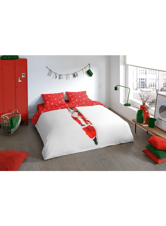 Pure Dekbedovertrek Santa Wit - Microvezel
