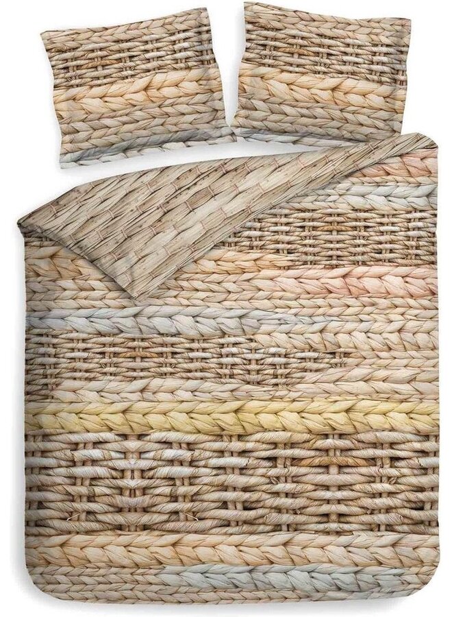 Dekbedovertrek Foster Beige - Biologisch Katoensatijn