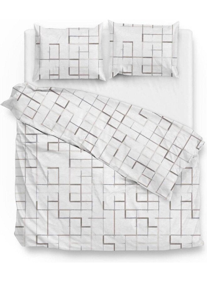 Dekbedovertrek Benno Taupe Grijs - Katoen PL3