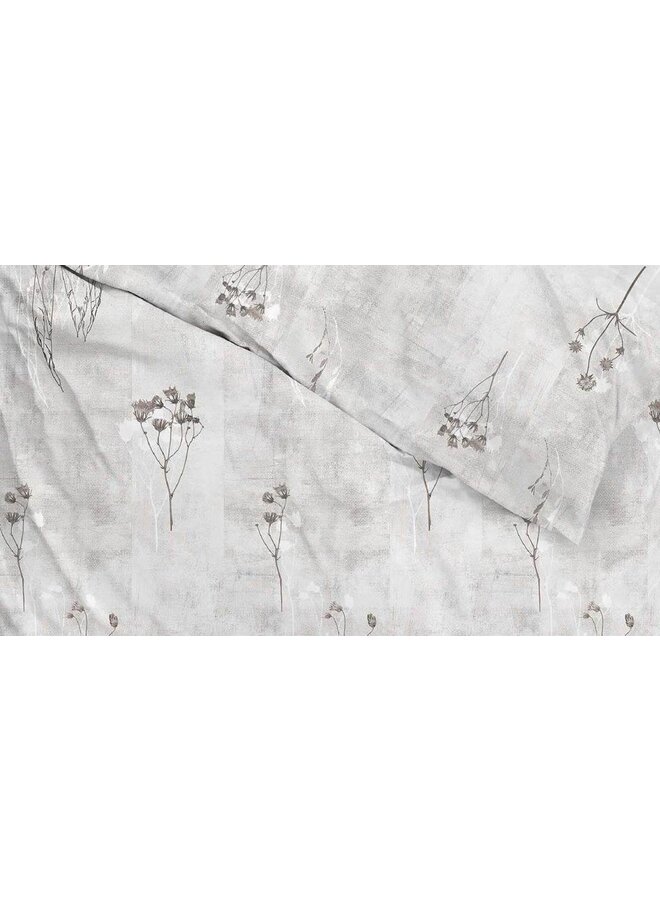 ZO! Home Dekbedovertrek Caiden Licht Grijs - Katoensatijn