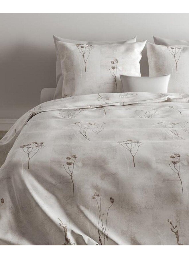 ZO! Home Dekbedovertrek Caiden Licht Grijs - Katoensatijn