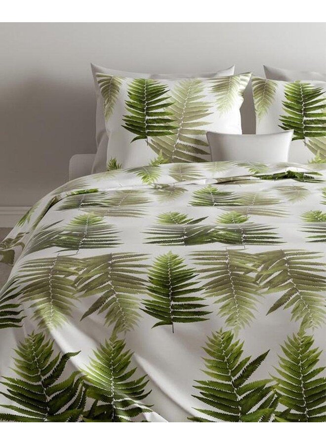 ZO! Home Dekbedovertrek Donny Groen - Katoensatijn