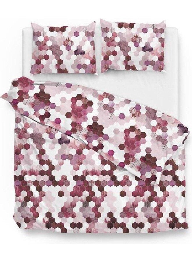 Dekbedovertrek Pax Roze - Katoensatijn