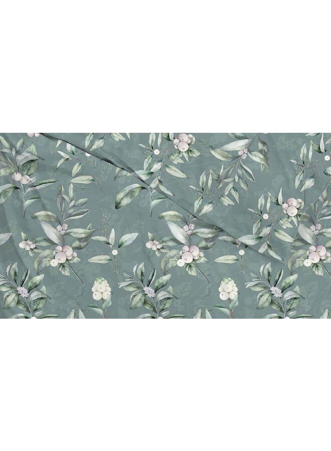 ZO! Home Dekbedovertrek Ivar Groen - Katoensatijn