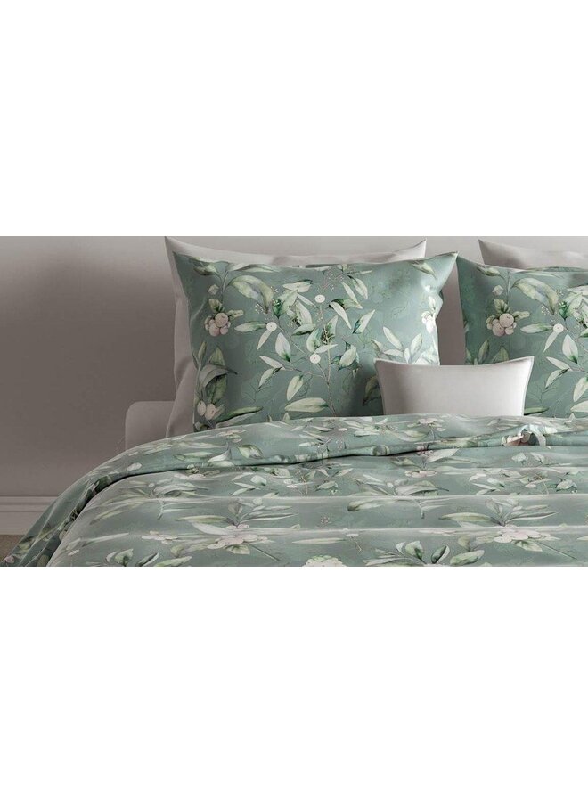 ZO! Home Dekbedovertrek Ivar Groen - Katoensatijn