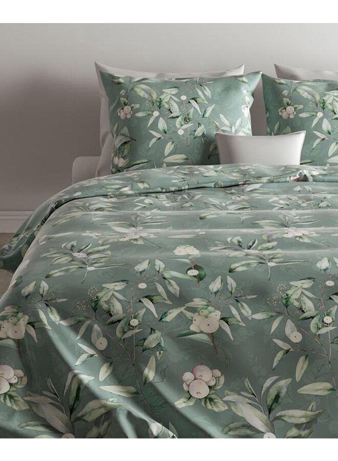 ZO! Home Dekbedovertrek Ivar Groen - Katoensatijn