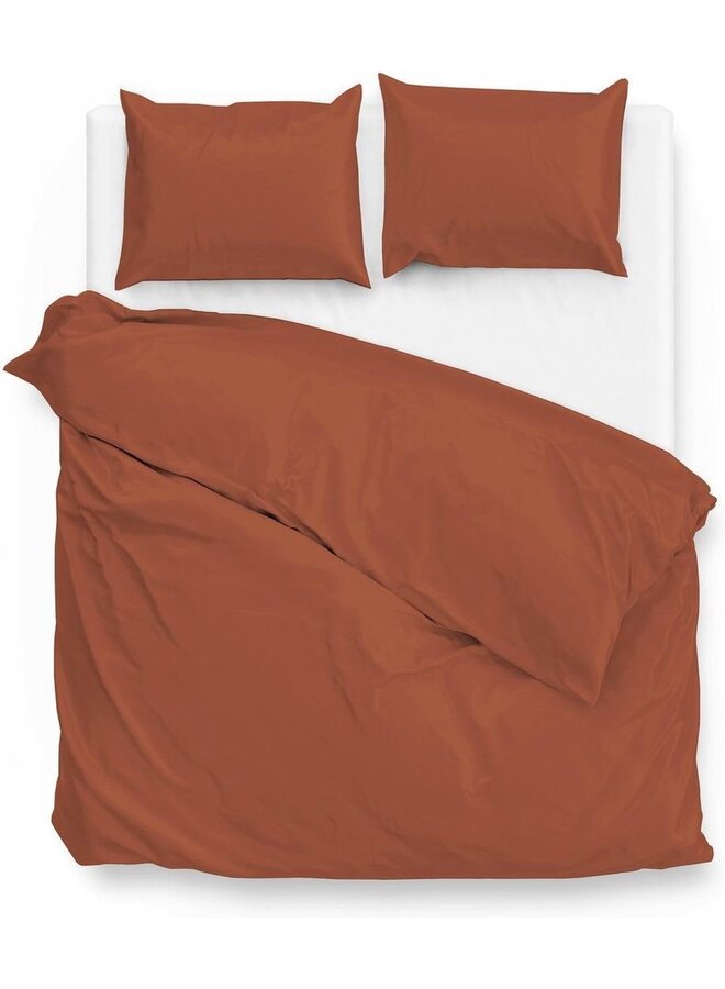 ZO! Home Dekbedovertrek Satinado Oranje - Katoensatijn