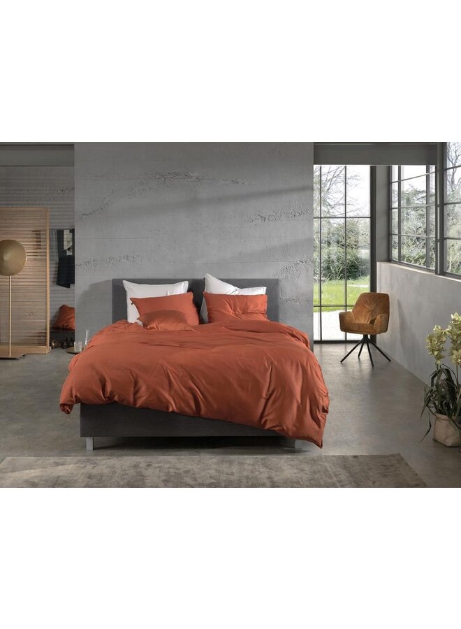 ZO! Home Dekbedovertrek Satinado Oranje - Katoensatijn