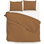 ZO! Home Dekbedovertrek Satinado Bruin - Katoensatijn