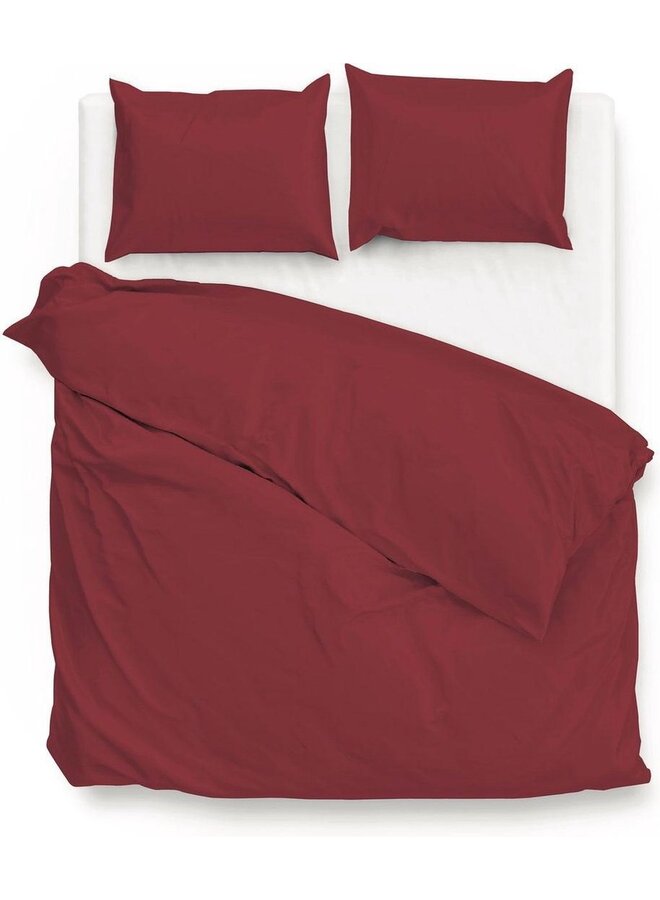 Dekbedovertrek Satinado Rood - Katoensatijn