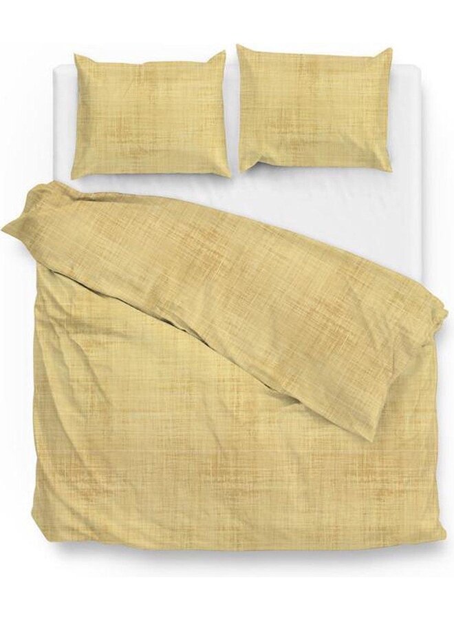 ZO! Home Dekbedovertrek Yvan Geel - Katoen
