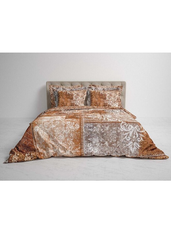 Heckett & Lane Dekbedovertrek Amaro Rood - Biologisch Katoensatijn