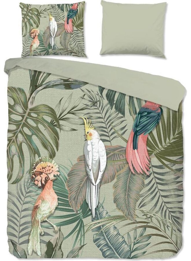 Good Morning Dekbedovertrek Karel Groen - Katoen