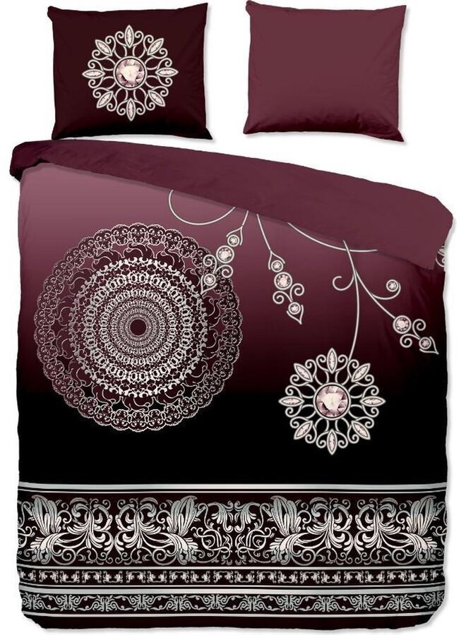 Pure Dekbedovertrek Asiya Bordeaux - Microvezel