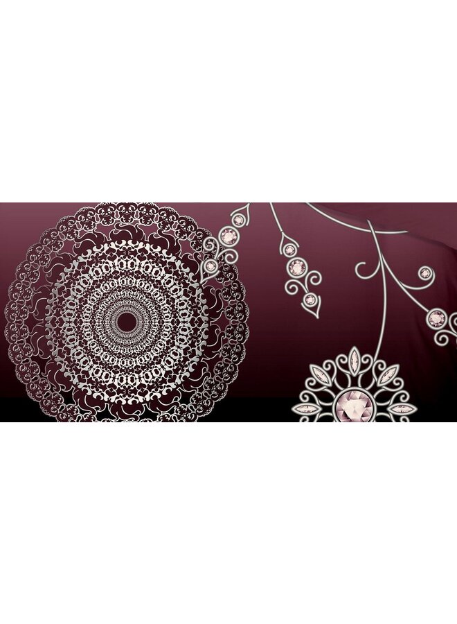 Pure Dekbedovertrek Asiya Bordeaux - Microvezel