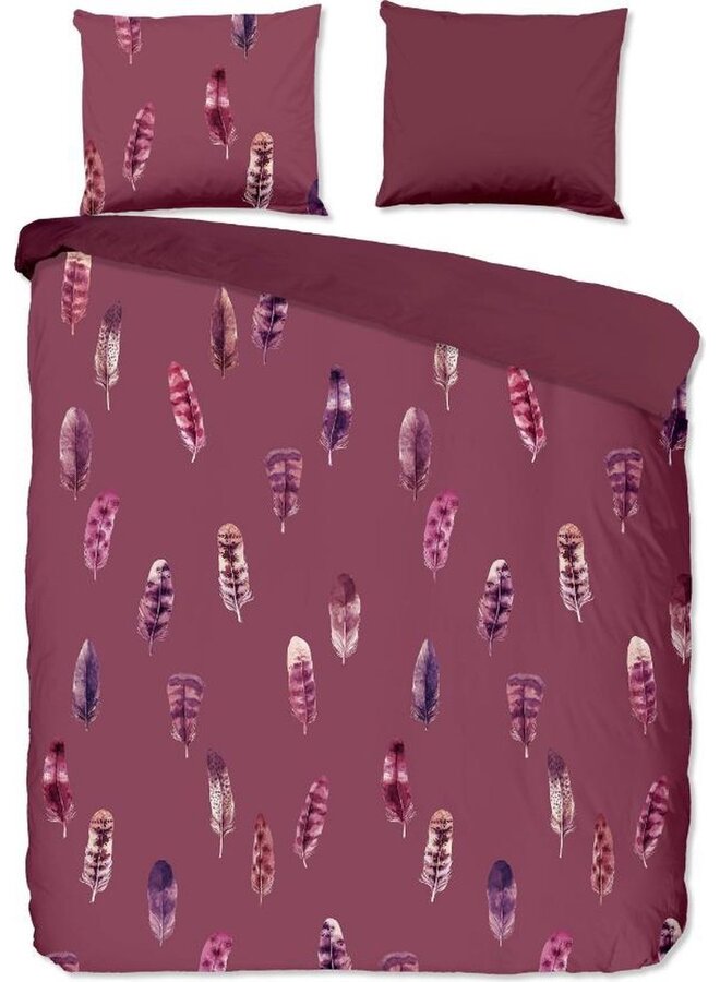 Dekbedovertrek Cos Bordeaux - Microvezel PL2