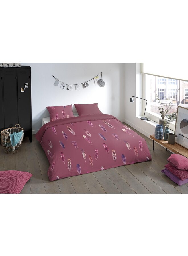Pure Dekbedovertrek Cos Bordeaux - Microvezel