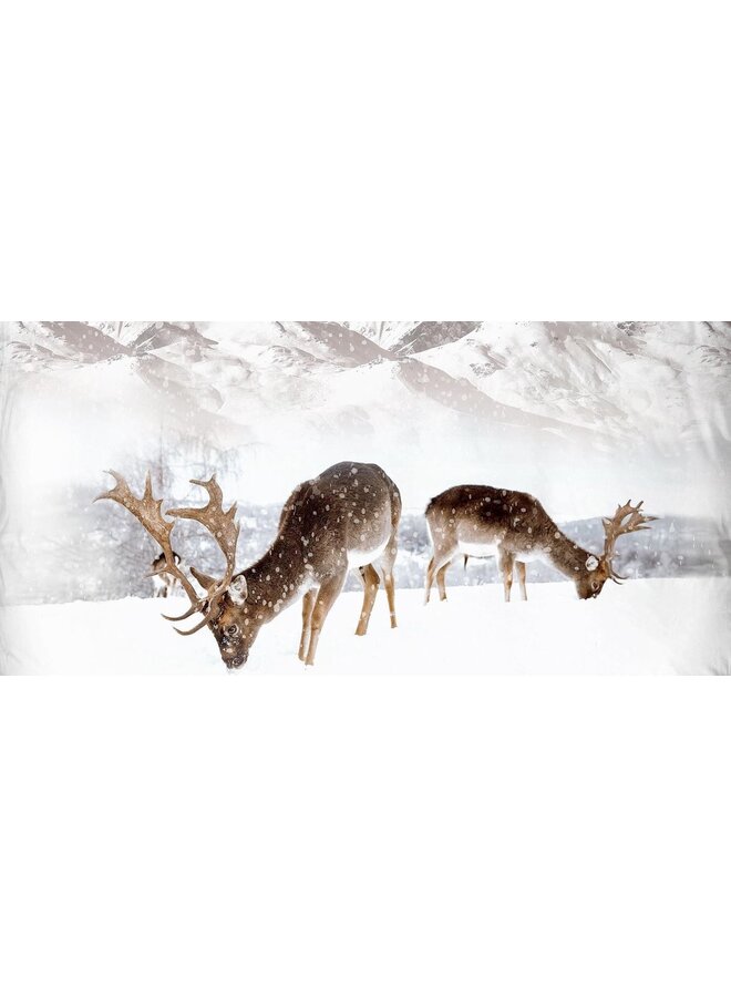 Good Morning Dekbedovertrek Winter Zand - Flanel