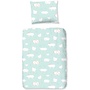 Good Morning Dekbedovertrek Kids Petting Zoo Mint - Katoen