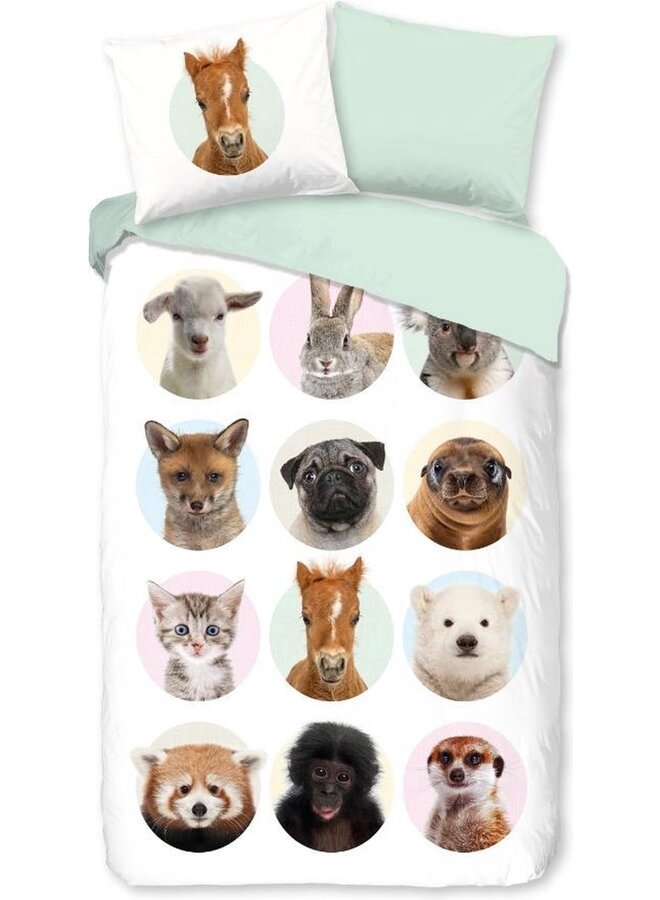 Dekbedovertrek Kids Young Animals Multi - Katoen