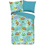 Good Morning Dekbedovertrek Kids Turtles Blauw - Katoen