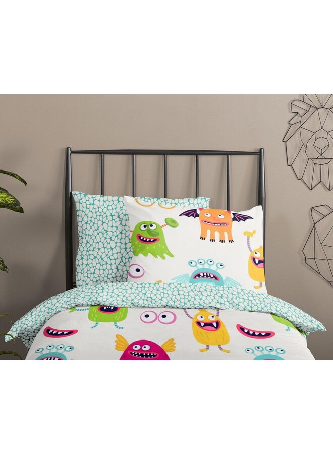 Good Morning Dekbedovertrek Kids Booh Multi - Katoen