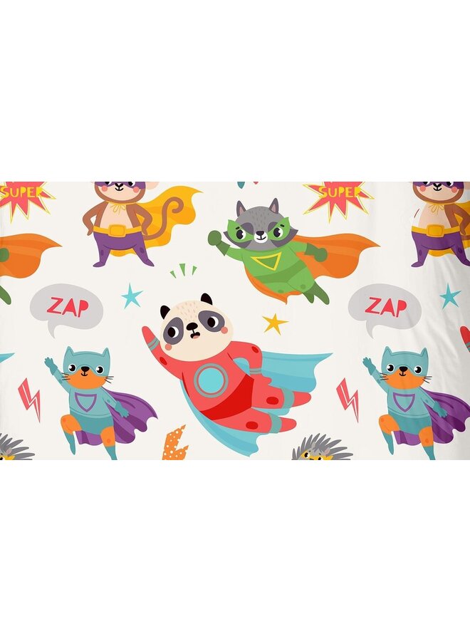 Good Morning Dekbedovertrek Kids Superhero Multi - Katoen