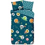 Good Morning Dekbedovertrek Kids Spacy Petrol - Katoen