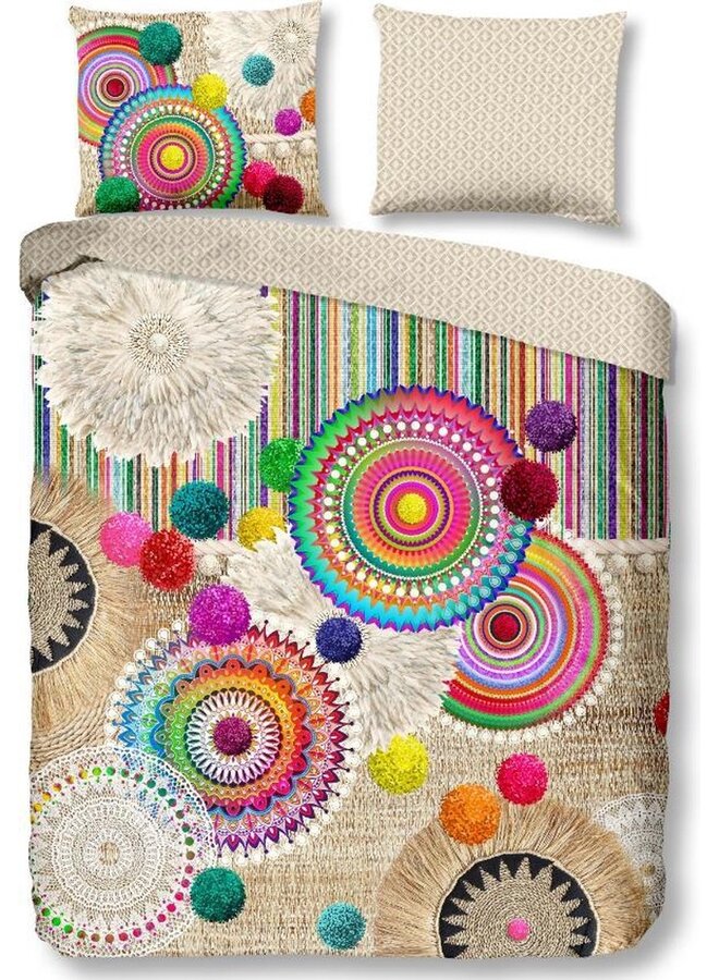 Dekbedovertrek Inessa Multi - Katoensatijn PL3