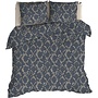 Romanette  Dekbedovertrek Bormio Blauw/Grijs - Flanel