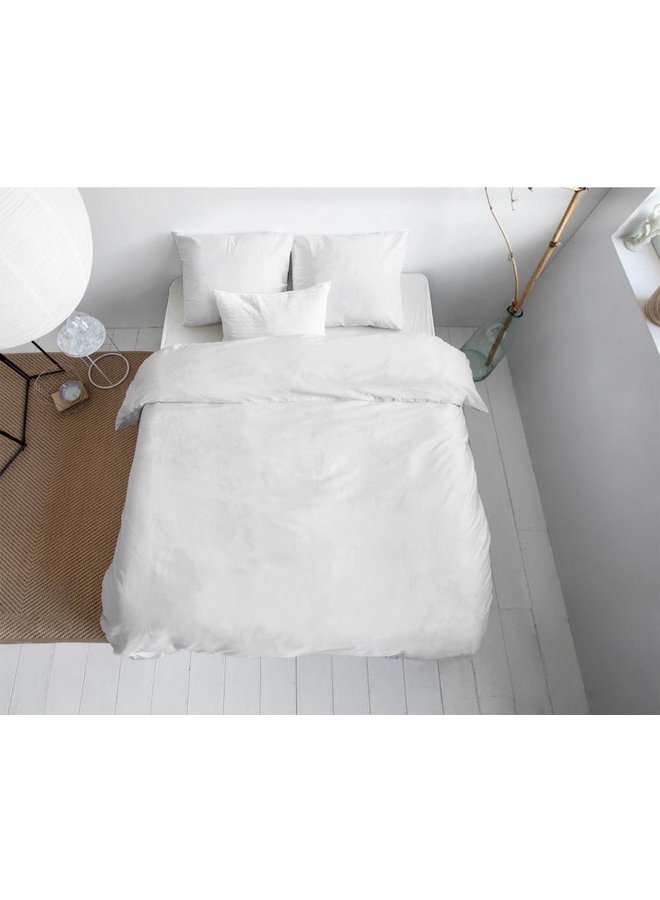 Primaviera Deluxe Dekbedovertrek Uni Wit - Katoensatijn