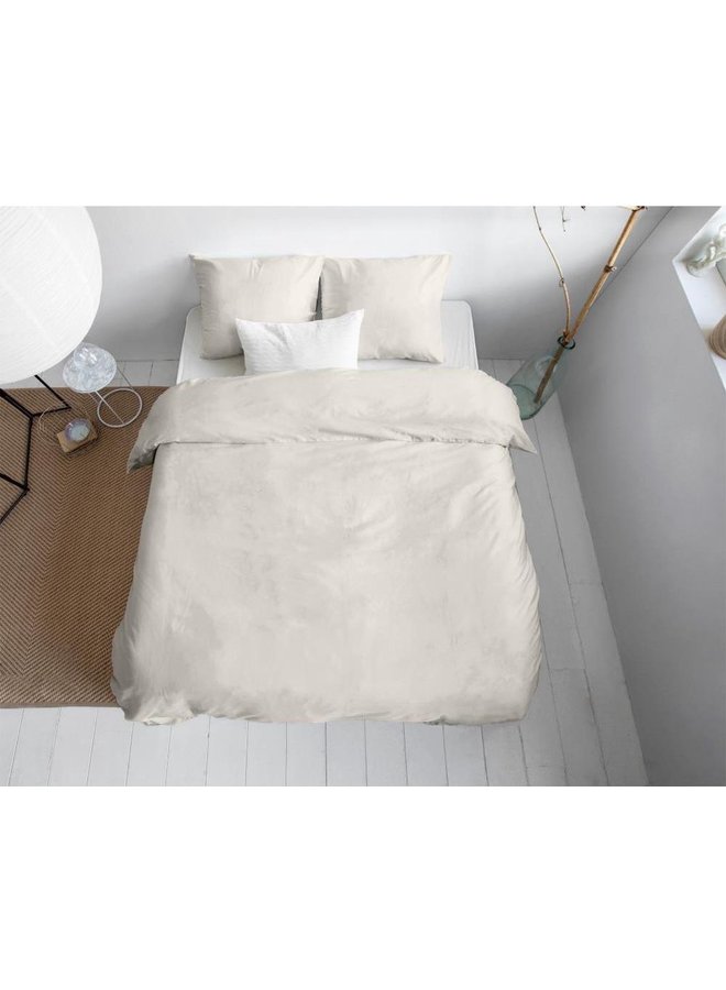 Primaviera Deluxe Dekbedovertrek Uni Ivoor - Katoensatijn