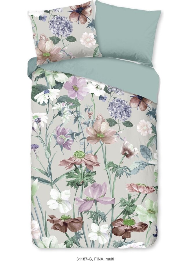 Good Morning Dekbedovertrek Katoen Fina Multi - Katoen