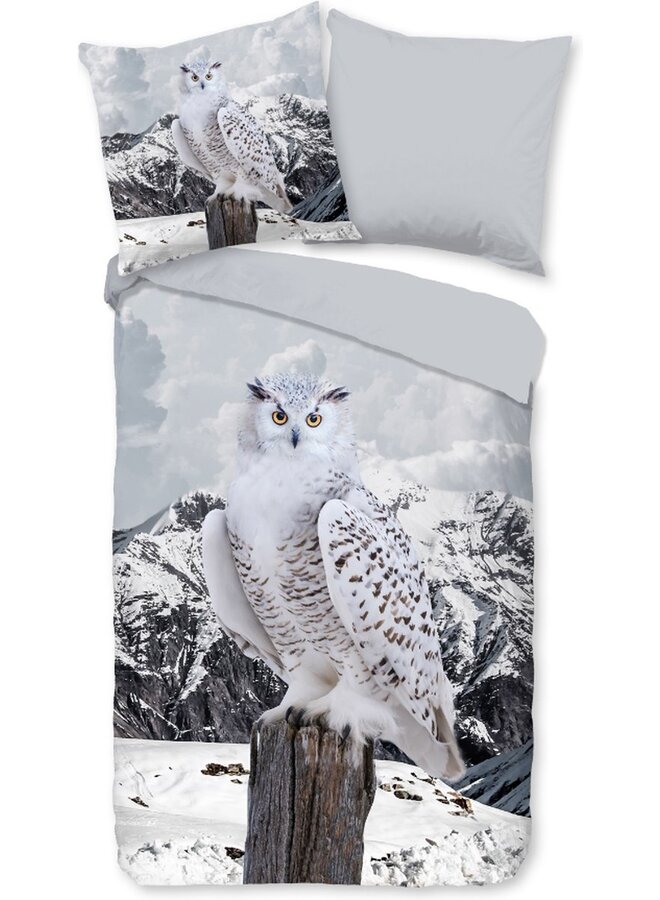 Good Morning Dekbedovertrek Jacob Grijs - Katoen