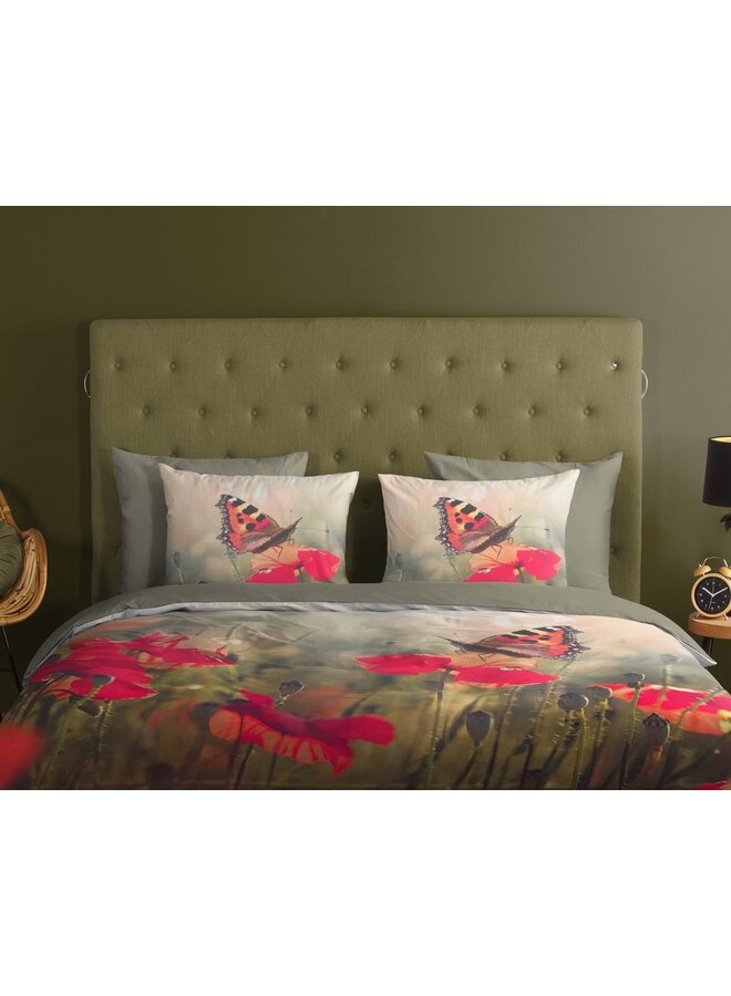 Good Morning Dekbedovertrek Poppies Multi - Katoen