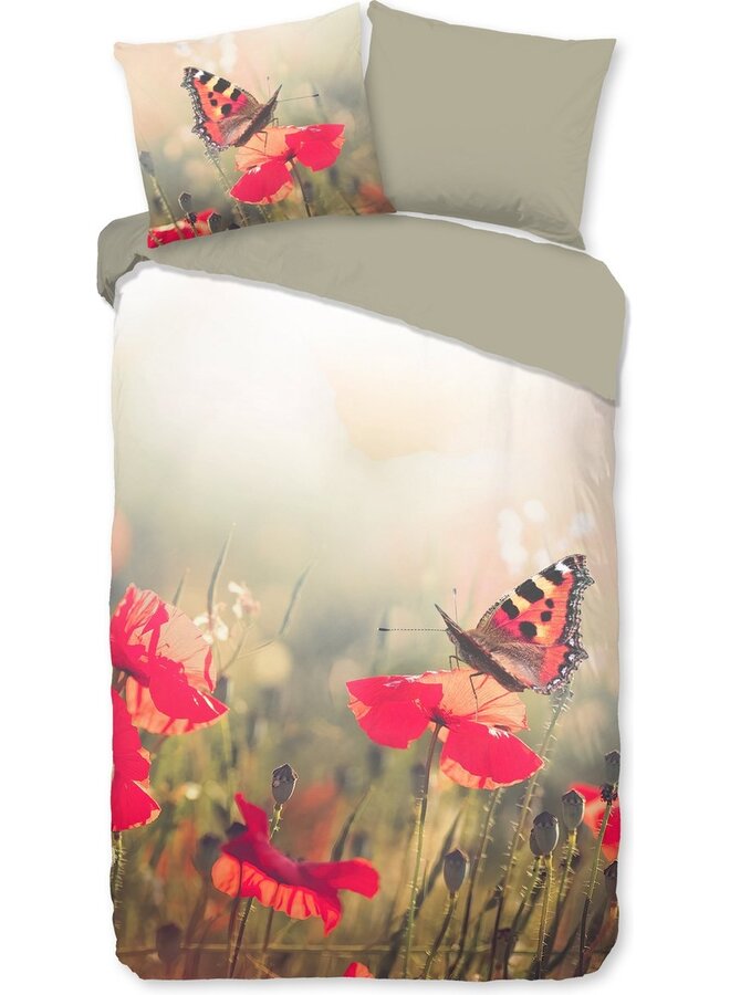 Good Morning Dekbedovertrek Poppies Multi - Katoen
