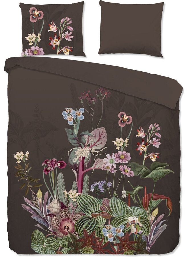 Dekbedovertrek Phoebe Bruin - Katoen