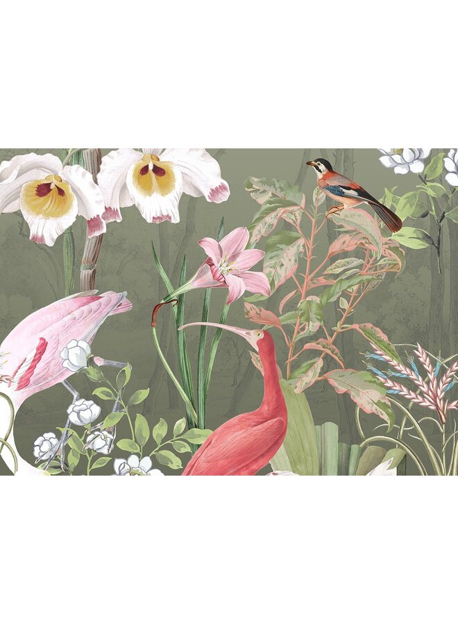 Good Morning Dekbedovertrek Lesli Groen - Katoen