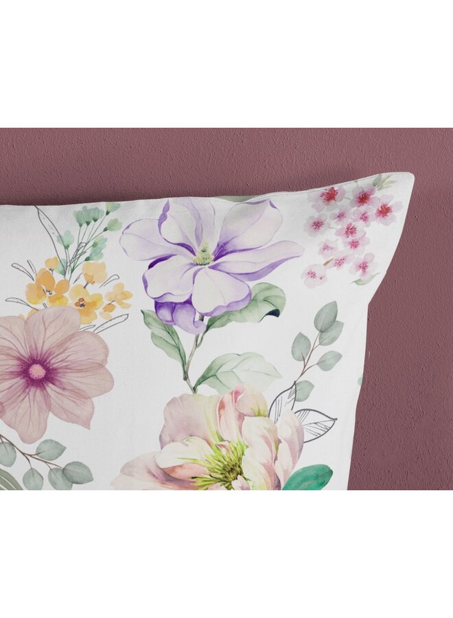 Good Morning Dekbedovertrek Vera Wit - Katoen